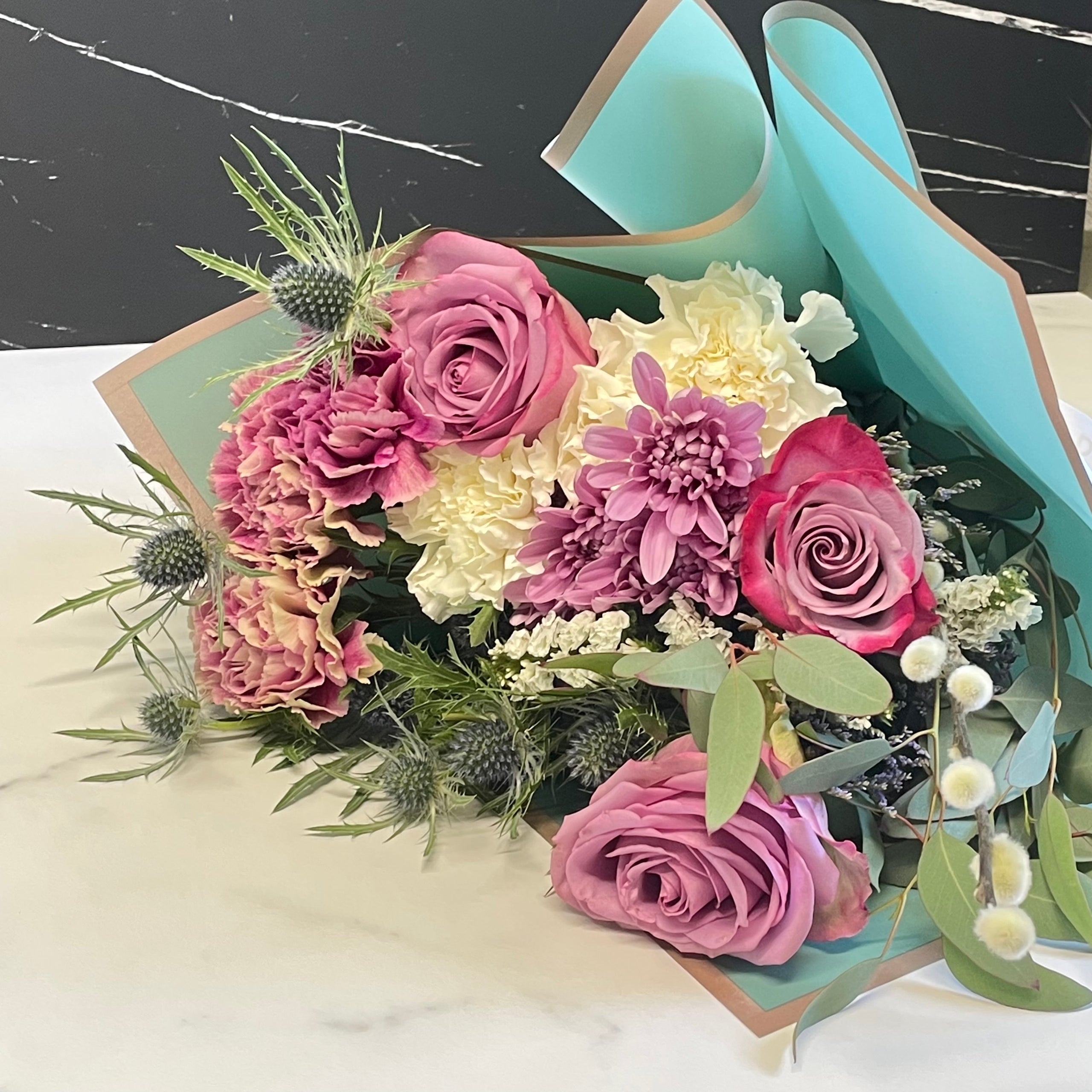 Hand tied bouquet wrap #4